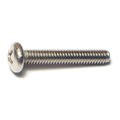 Midwest Fastener #8-32 x 1 in Phillips Pan Machine Screw, Plain Stainless Steel, 100 PK 07104